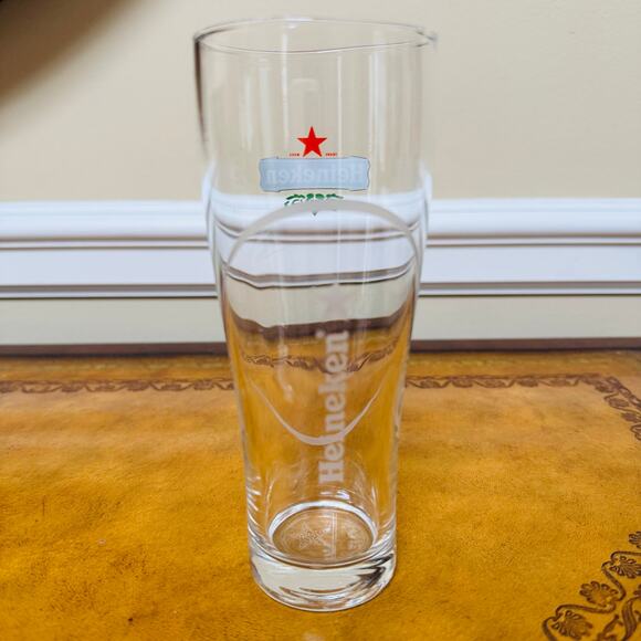Heineken Holland Beer Pint Glass 16 ounce Authentic from Netherlands NEW - Picture 5 of 7
